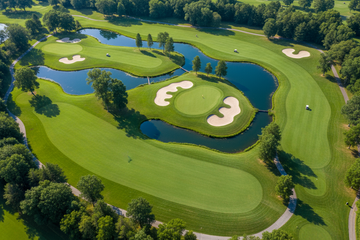 image of a golf course aeriel